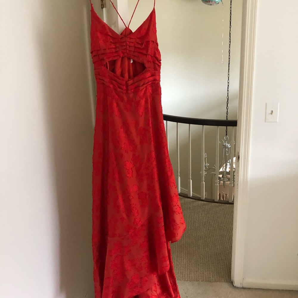Elegant red  prom dress